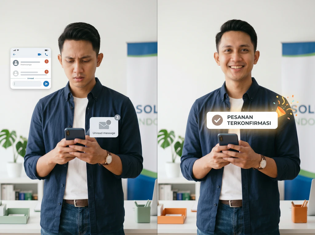 Perbandingan penjual yang tidak closing vs berhasil closing dengan teknik yang tepat